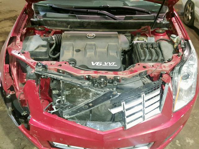 3GYFNGE37DS614690 - 2013 CADILLAC SRX LUXURY RED photo 7