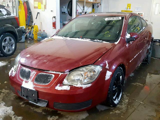 1G2AL15F677389862 - 2007 PONTIAC G5 RED photo 2