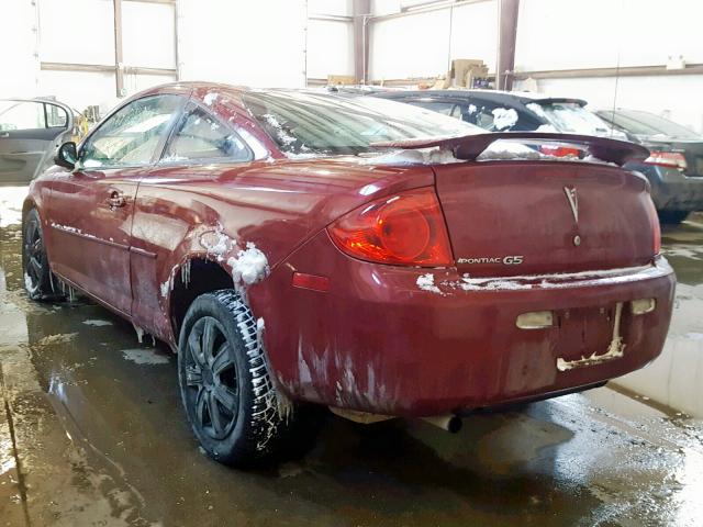1G2AL15F677389862 - 2007 PONTIAC G5 RED photo 3