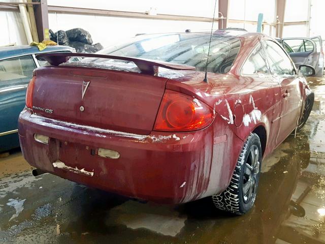 1G2AL15F677389862 - 2007 PONTIAC G5 RED photo 4