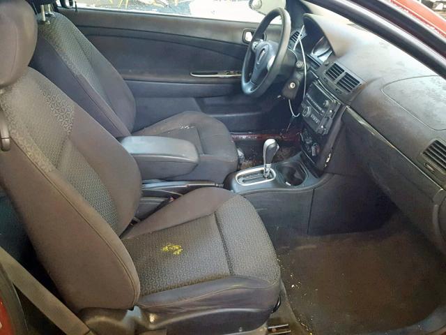 1G2AL15F677389862 - 2007 PONTIAC G5 RED photo 5