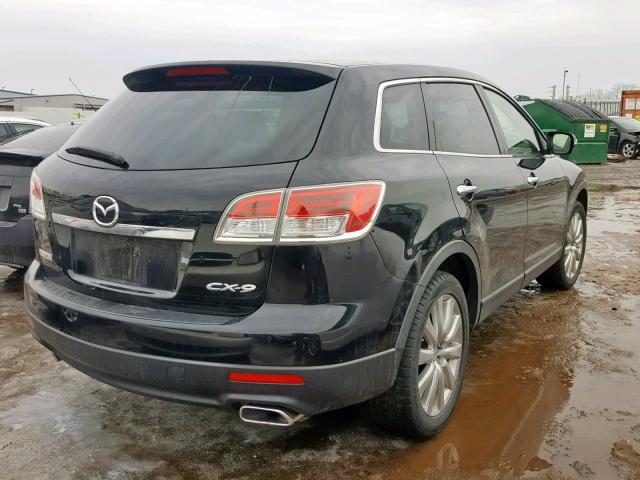 JM3TB38A480147107 - 2008 MAZDA CX-9 BLACK photo 4