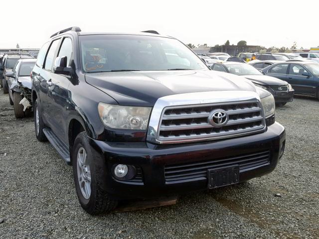 5TDZY68A98S001155 - 2008 TOYOTA SEQUOIA LI BLACK photo 1