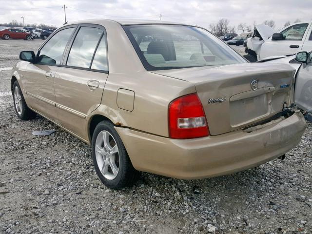 JM1BJ225430118728 - 2003 MAZDA PROTEGE DX GOLD photo 3