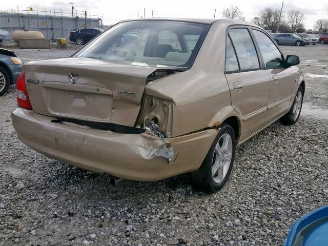 JM1BJ225430118728 - 2003 MAZDA PROTEGE DX GOLD photo 4