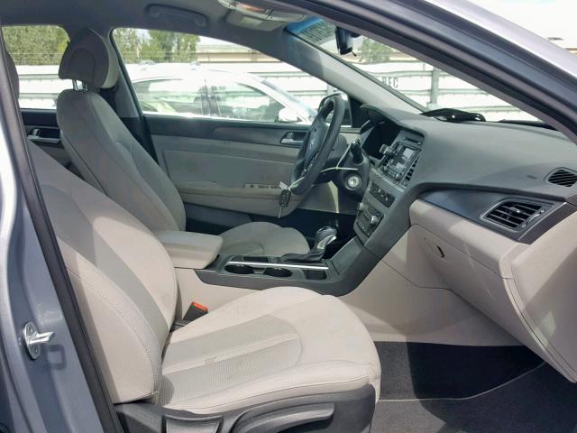 5NPE34AF6FH259000 - 2015 HYUNDAI SONATA SPO SILVER photo 5