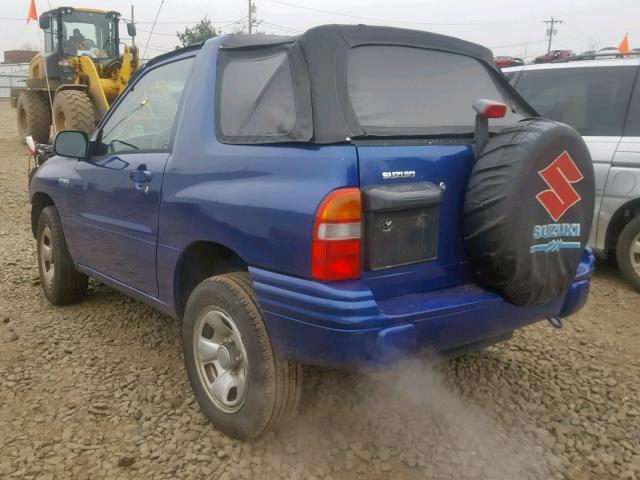 2S3TA52C716102789 - 2001 SUZUKI VITARA JLX BLUE photo 3