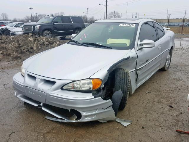 1G2NV12E62C193010 - 2002 PONTIAC GRAND AM G WHITE photo 2