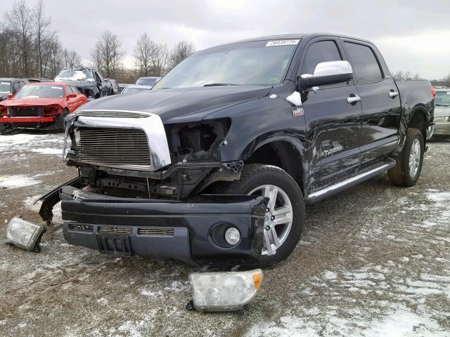 5TBDV58147S476698 - 2007 TOYOTA TUNDRA CRE BLACK photo 2