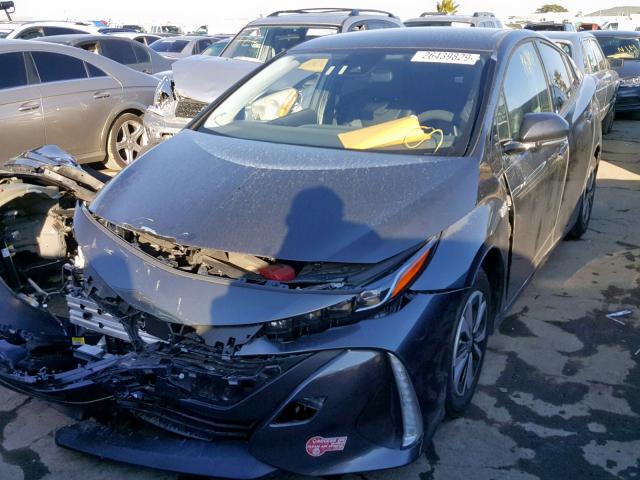 JTDKARFP9H3010986 - 2017 TOYOTA PRIUS PRIM ნაცრისფერი ფოტო 2
