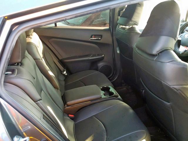 JTDKARFP9H3010986 - 2017 TOYOTA PRIUS PRIM ნაცრისფერი ფოტო 6