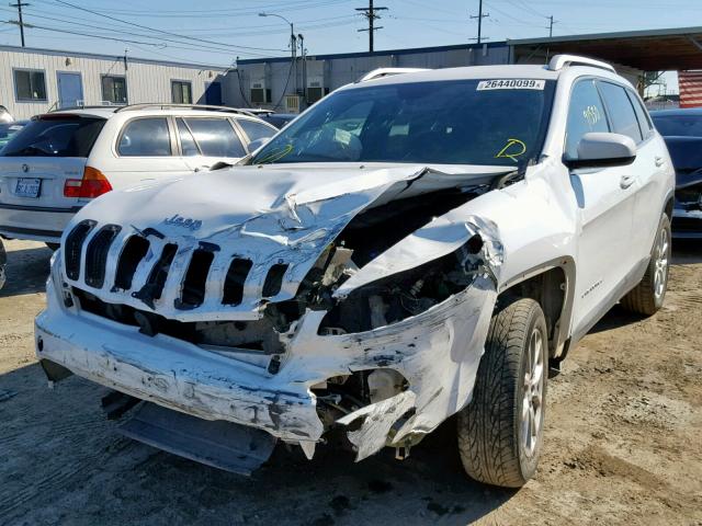 1C4PJMCB1EW250786 - 2014 JEEP CHEROKEE L WHITE photo 2