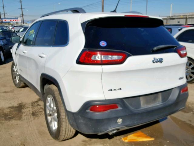 1C4PJMCB1EW250786 - 2014 JEEP CHEROKEE L WHITE photo 3