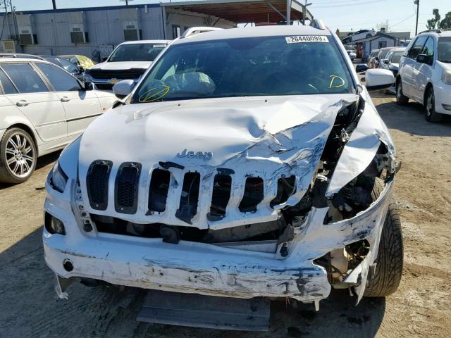 1C4PJMCB1EW250786 - 2014 JEEP CHEROKEE L WHITE photo 9