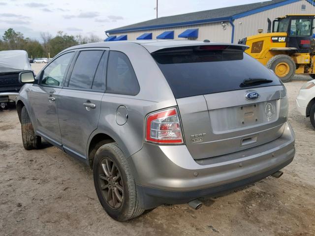 2FMDK38C68BA82611 - 2008 FORD EDGE SEL SILVER photo 3