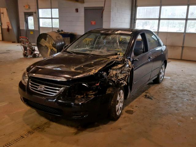 KNAFE221995660466 - 2009 KIA SPECTRA EX BLACK photo 2