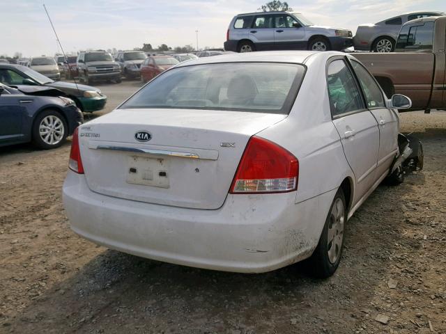 KNAFE122075466263 - 2007 KIA SPECTRA EX WHITE photo 4