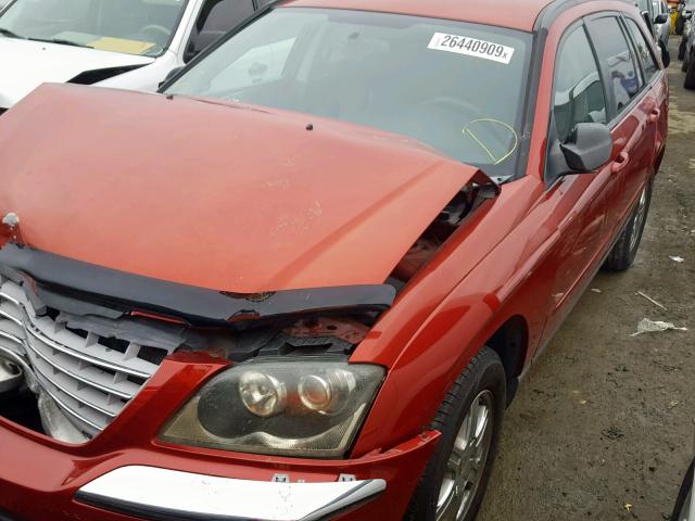 2C8GF68424R175531 - 2004 CHRYSLER PACIFICA RED photo 2