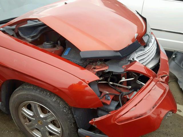 2C8GF68424R175531 - 2004 CHRYSLER PACIFICA RED photo 9