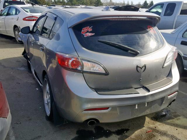 JM1BL1H44A1233632 - 2010 MAZDA SPEED 3 GRAY photo 3