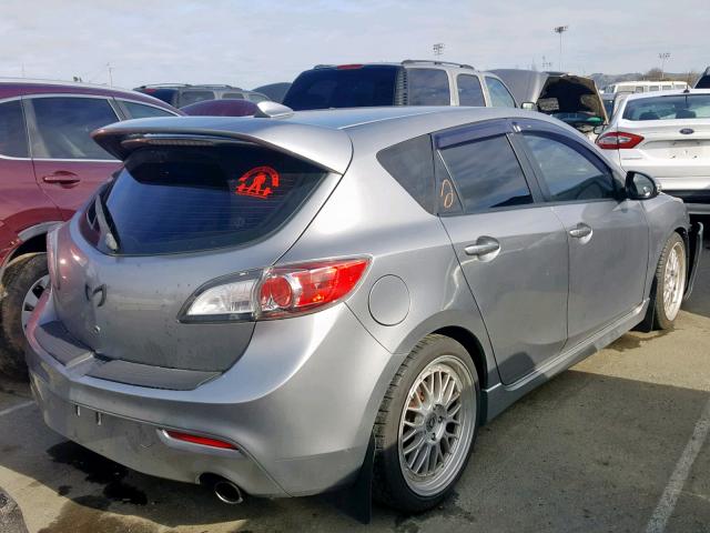 JM1BL1H44A1233632 - 2010 MAZDA SPEED 3 GRAY photo 4