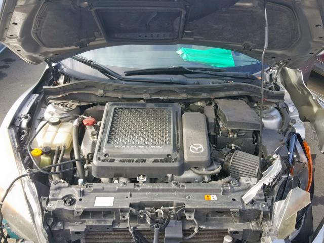 JM1BL1H44A1233632 - 2010 MAZDA SPEED 3 GRAY photo 7