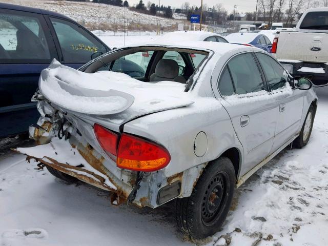 1G3NL52E04C192902 - 2004 OLDSMOBILE ALERO GL SILVER photo 4