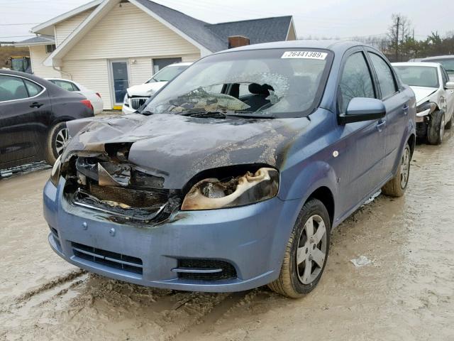 KL1TD56618B018122 - 2008 CHEVROLET AVEO BASE ლურჯი ფოტო 2