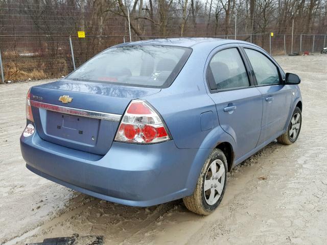 KL1TD56618B018122 - 2008 CHEVROLET AVEO BASE ლურჯი ფოტო 4