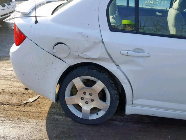 1G1AF5F59A7184407 - 2010 CHEVROLET COBALT 2LT WHITE photo 9