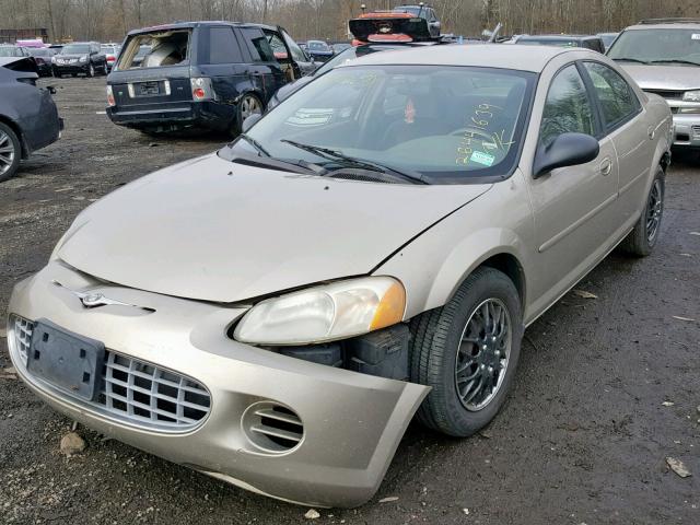 1C3EL46X82N183148 - 2002 CHRYSLER SEBRING LX TAN photo 2