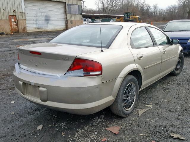 1C3EL46X82N183148 - 2002 CHRYSLER SEBRING LX TAN photo 4