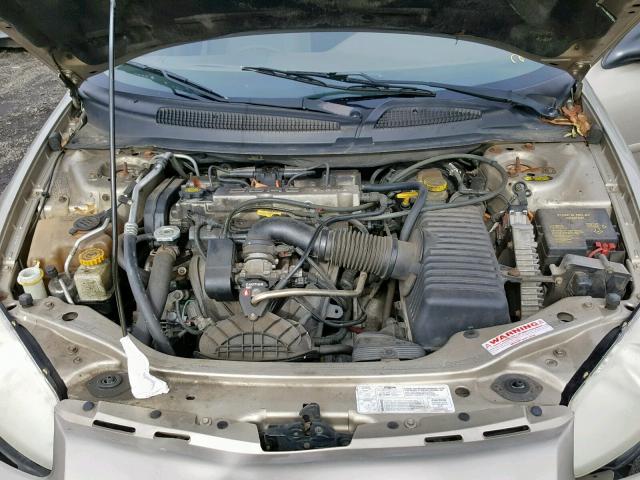 1C3EL46X82N183148 - 2002 CHRYSLER SEBRING LX TAN photo 7