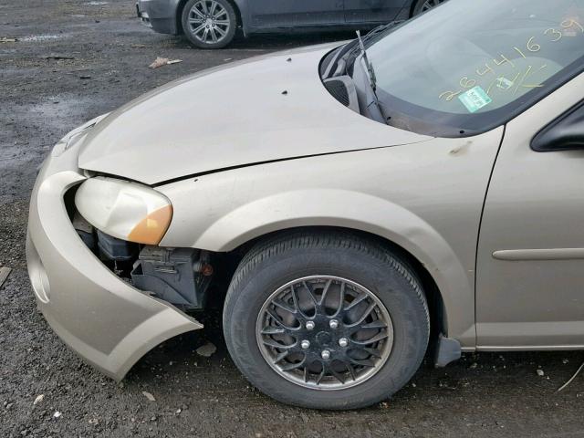 1C3EL46X82N183148 - 2002 CHRYSLER SEBRING LX TAN photo 9