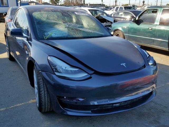 5YJ3E1EA9JF052770 - 2018 TESLA TESLA GRAY photo 1