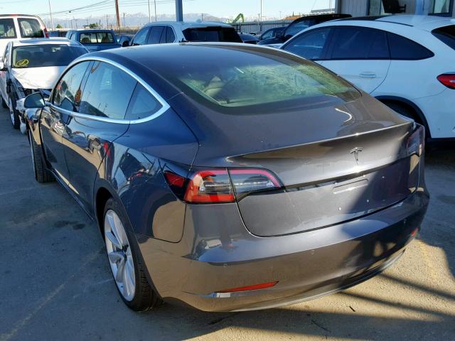 5YJ3E1EA9JF052770 - 2018 TESLA TESLA GRAY photo 3