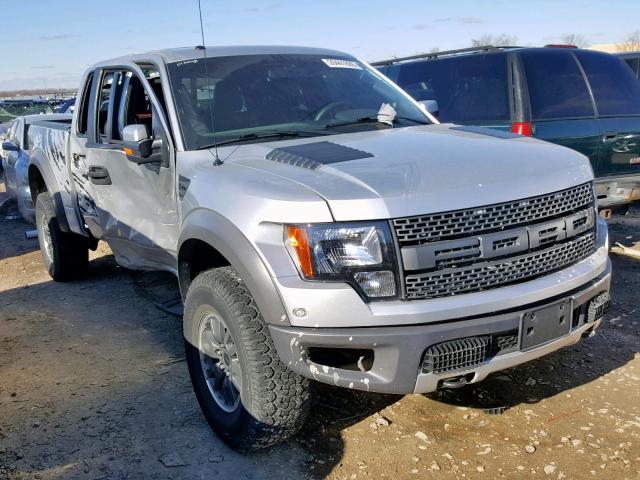 1FTFW1R60BFA70376 - 2011 FORD F150 SVT R SILVER photo 1