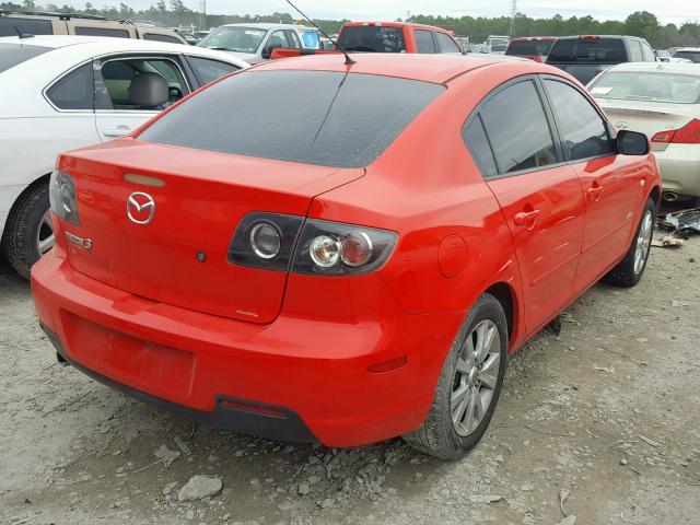 JM1BK123771646849 - 2007 MAZDA 3 S RED photo 4