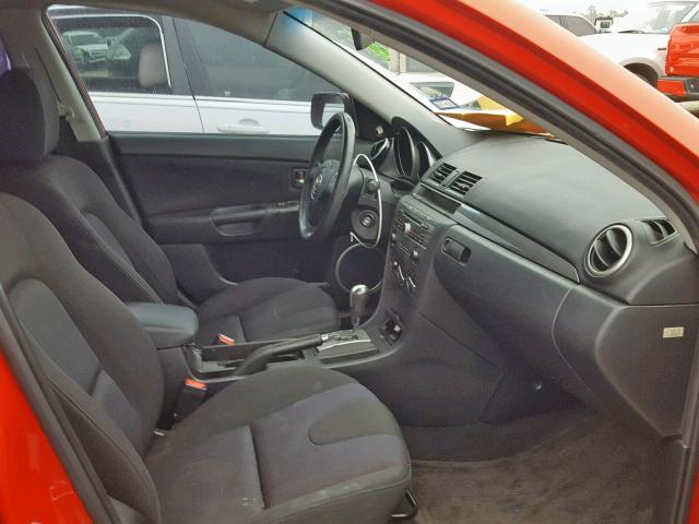 JM1BK123771646849 - 2007 MAZDA 3 S RED photo 5