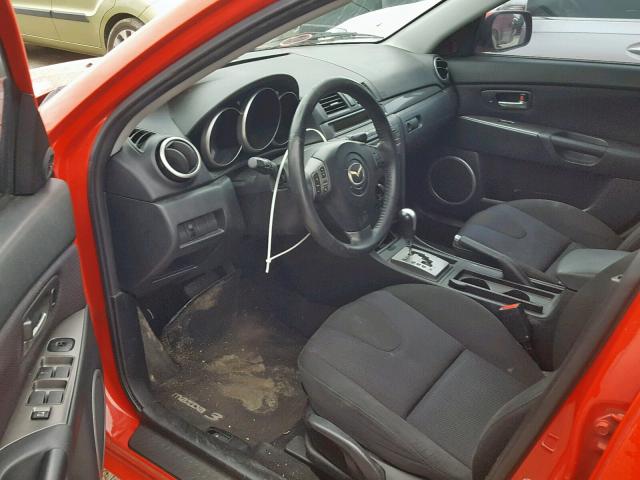 JM1BK123771646849 - 2007 MAZDA 3 S RED photo 9