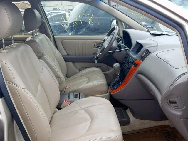 JTJGF10U510085485 - 2001 LEXUS RX 300 TAN photo 5