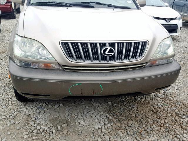 JTJGF10U510085485 - 2001 LEXUS RX 300 TAN photo 9