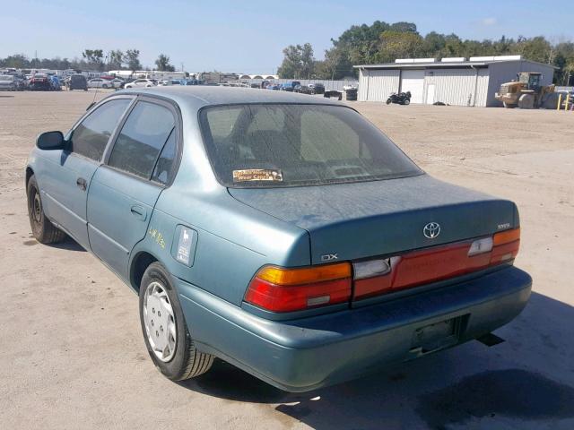 1NXBB02E2TZ368703 - 1996 TOYOTA COROLLA DX TEAL photo 3