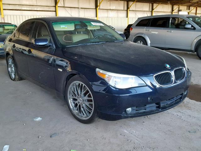 WBANE53567CY06684 - 2007 BMW 525 I BLUE photo 1