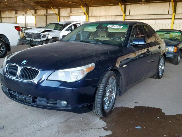 WBANE53567CY06684 - 2007 BMW 525 I BLUE photo 2