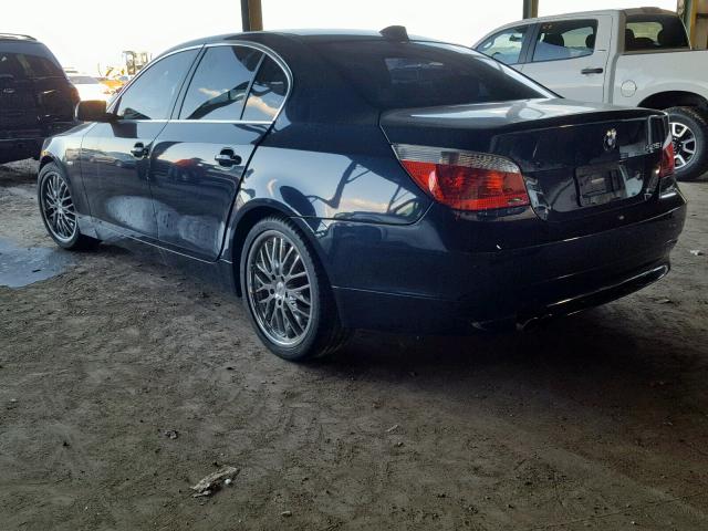 WBANE53567CY06684 - 2007 BMW 525 I BLUE photo 3