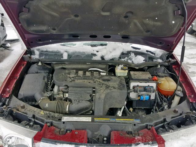 1G8AJ52F35Z178370 - 2005 SATURN ION LEVEL MAROON photo 7