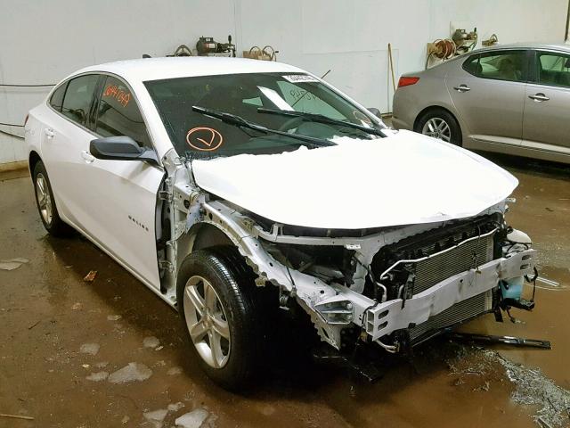 1G1ZB5ST9KF110124 - 2019 CHEVROLET MALIBU LS WHITE photo 1