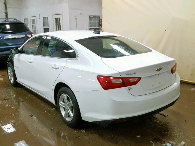 1G1ZB5ST9KF110124 - 2019 CHEVROLET MALIBU LS WHITE photo 3
