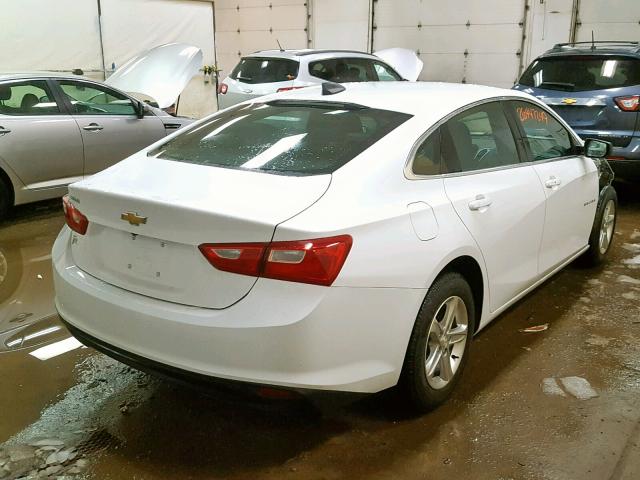 1G1ZB5ST9KF110124 - 2019 CHEVROLET MALIBU LS WHITE photo 4